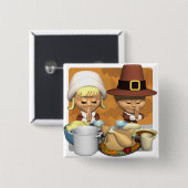 Pilgrim Prayer Button (Vorne & Hinten)