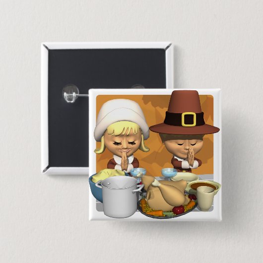 Pilgrim Prayer Button (Vorne & Hinten)