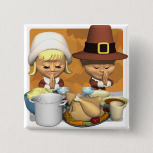 Pilgrim Prayer Button