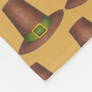 Pilgrim Puritan Happy Thanksgiving Herbst Herbst Fleecedecke