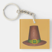 Pilgrim Puritan Happy Thanksgiving Herbst Herbst Schlüsselanhänger (Vorderseite)