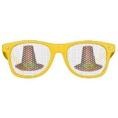 Pilgrim Puritan Happy Thanksgiving Herbst Herbst Sonnenbrille (Vorderseite)