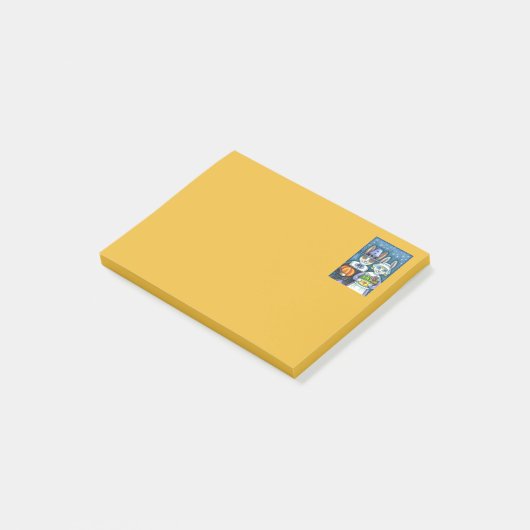 PILGRIM RABBITS, ERNTEDANK HARE'S HARVEST, NIEDLIC POST-IT KLEBEZETTEL (angewinkelt)