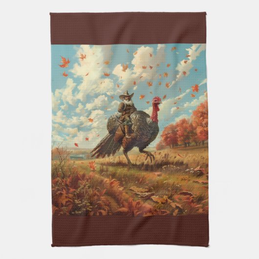 Pilgrim Rides Türkei Geschirrtuch (Vertikal)