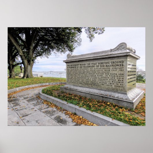 Pilgrim Sarkophage Cole's Hill Print Poster (Vorne)