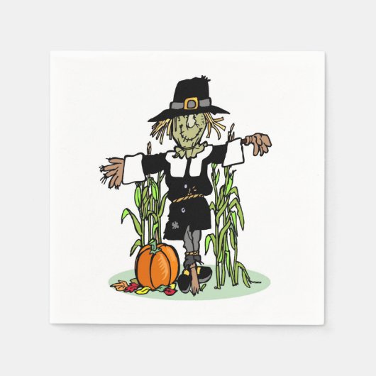 Pilgrim Scarecrow Serviette (Vorderseite)