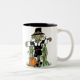 Pilgrim Scarecrow Zweifarbige Tasse