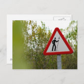 Pilgrim Sign Postkarte (Vorne/Hinten)