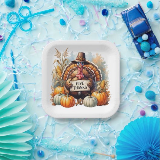 Pilgrim Spirit & Pumpkin Joy Pappteller (Party)
