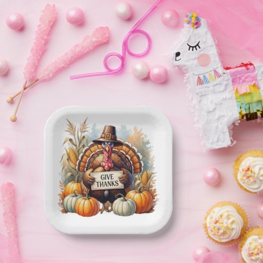 Pilgrim Spirit & Pumpkin Joy Pappteller (Party)