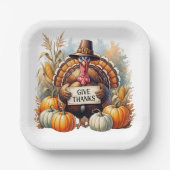 Pilgrim Spirit & Pumpkin Joy Pappteller (Vorderseite)