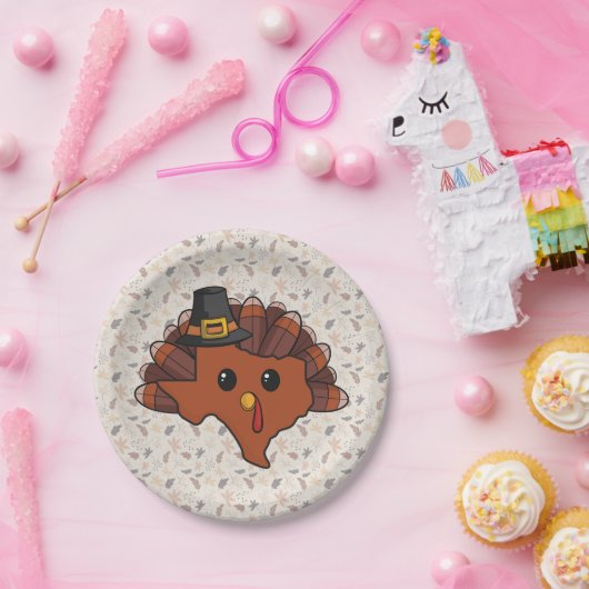 Pilgrim Texas Türkei Pappteller (Party)