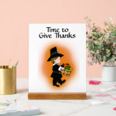 Pilgrim Time danke Acrylschild (Hochzeit)