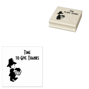 Pilgrim Time danke Gummistempel