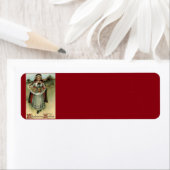 Pilgrim Vintag Erntedank Rücksendeadressen-Aufkleb (Insitu)