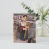 Pilgrim Woman Postkarte (Stehend Vorderseite)