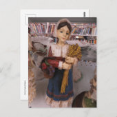 Pilgrim Woman Postkarte (Vorne/Hinten)