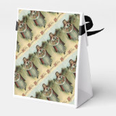 Pilgrim Woman Vintag Erntedank Gastgeschenk Box Geschenkschachtel (Rückseite)