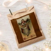 Pilgrim Woman Vintager Erntedank Gunst Bags Geschenktütchen (Ausgeschnitten)