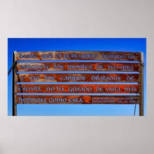 Pilgrim-Zeichen Poster (Vorne)