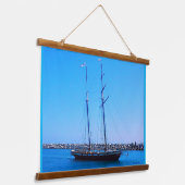 Pilgrim zum Hafen, Wandteppich Mit Holzrahmen (Gewinkelt)