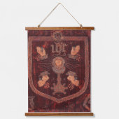 Pilgrimage of Grace Banner (englische Märtyrer) Wandteppich Mit Holzrahmen (Vorderseite)