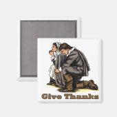 Pilgrims beten magnet (Vorderseite/Rückseite)