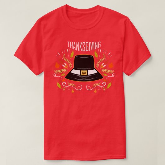 Pilgrims Hat Erntedank T-Shirt (Design vorne)