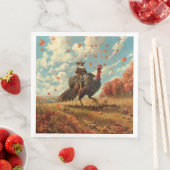 Pilgrims Ride Trukeys Serviette (Beispiel)