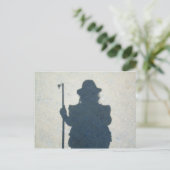 Pilgrims Schattenpostkarte Postkarte (Stehend Vorderseite)