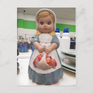 Pilgrom Girl Postkarte