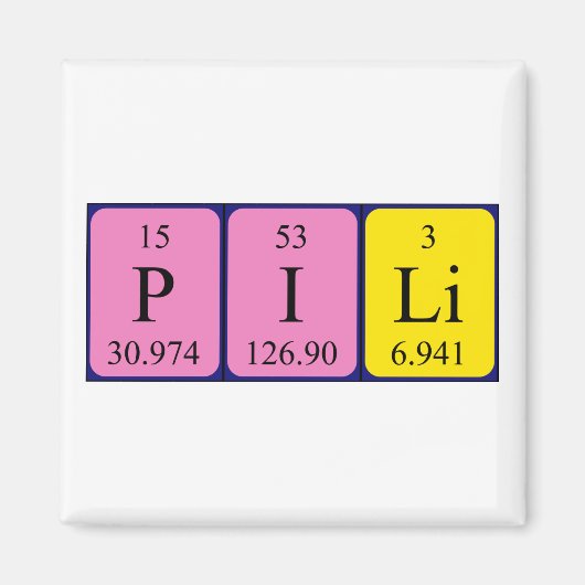 Pili-Periodenmagnet Magnet (Vorne)