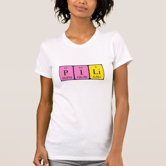 Pili Periodenname Shirt (Vorderseite)