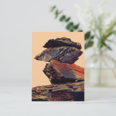 Piling Rocks Postkarte (Stehend Vorderseite)