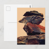 Piling Rocks Postkarte (Vorne/Hinten)