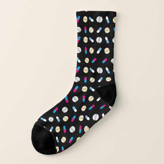 Pill-Muster-Socken Socken (Links - Außen)