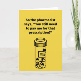 Pill schulden Vortrag - Jahrestag Karte