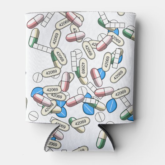 Pill Sprinkles Pattern Dosenkühler (Vorderseite)