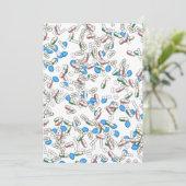 Pill Sprinkles Pattern Einladung (Stehend Vorderseite)