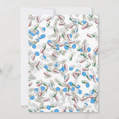 Pill Sprinkles Pattern Einladung (Rückseite)