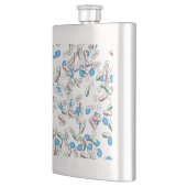 Pill Sprinkles Pattern Flachmann (Links)