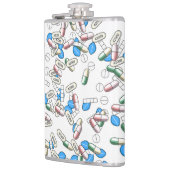 Pill Sprinkles Pattern Flachmann (Links)