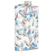 Pill Sprinkles Pattern Flachmann (Rechts)