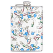 Pill Sprinkles Pattern Flachmann (Vorderseite)