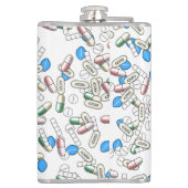 Pill Sprinkles Pattern Flachmann (Rückseite)