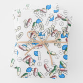 Pill Sprinkles Pattern Geschenkpapier Set (Beispiel)