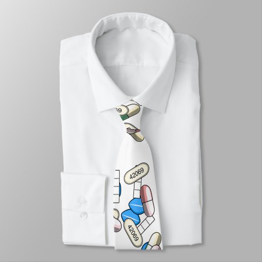 Pill Sprinkles Pattern Krawatte (Gebunden)