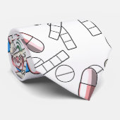 Pill Sprinkles Pattern Krawatte (Gerollt)