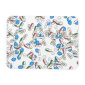 Pill Sprinkles Pattern Magnet (Horizontal)