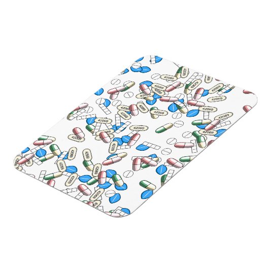 Pill Sprinkles Pattern Magnet (Linke Seite)